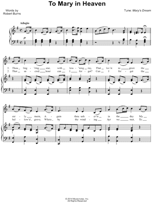 To Mary In Heaven