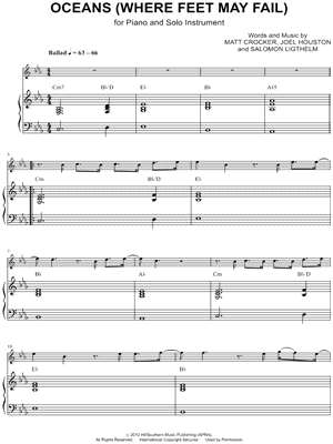 Oceans (Where Feet May Fail) - Piano Accompaniment