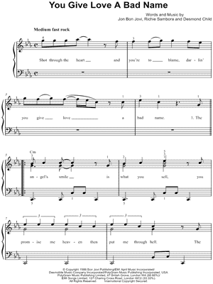 You Give Love a Bad Name