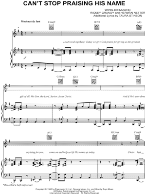 Can't Stop Praising His Name