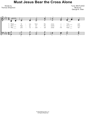 Must Jesus Bear the Cross Alone