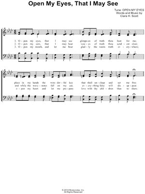 Open My Eyes, That I May See