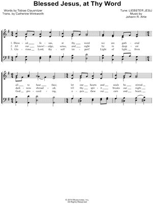 Blessed Jesus, At Thy Word