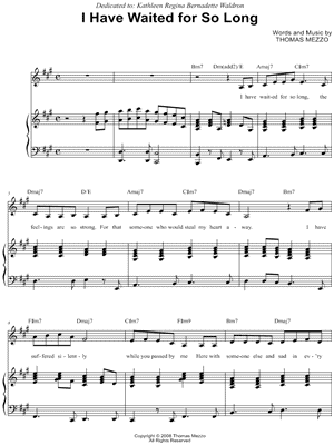 I Have Waited for So Long