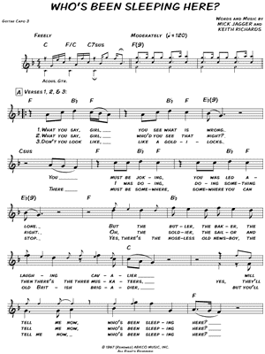 Who's Been Sleeping Here?