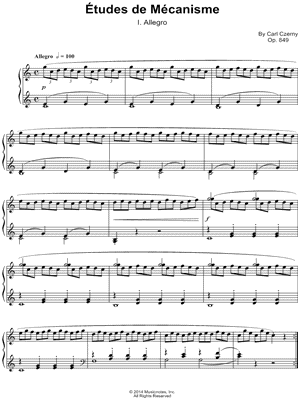 Etudes de Mecanisme: I. Allegro
