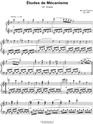 Etudes de Mecanisme: VII Vivace