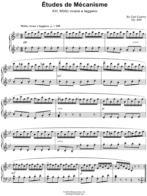 Etudes de Mecanisme: XIII. Molto vivace e leggiero