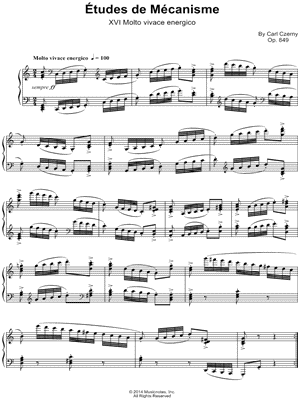 Etudes de Mecanisme: XVI. Molto vivace energico