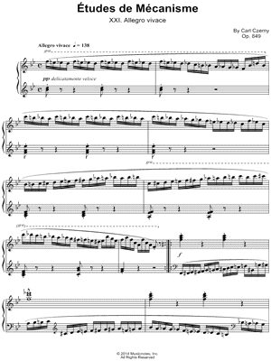 Etudes de Mecanisme: XXI. Allegro vivace