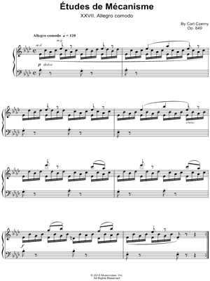 Etudes de Mecanisme: XXVII. Allegro comodo