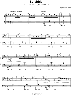 Lyric Pieces, Op. 62, No. 1: Sylphide