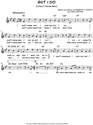 (I Don't Know Why) But I Do