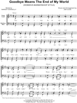 Goodbye Means the End of My World