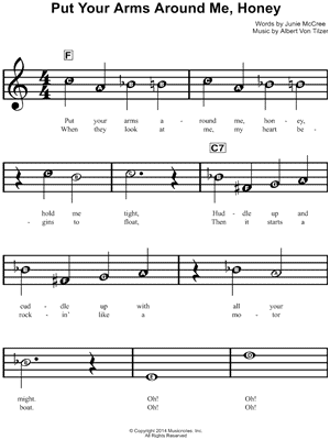 Put Your Arms Around Me, Honey