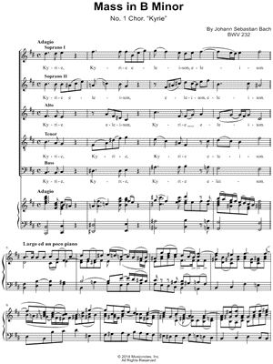Mass in B Minor: I. Kyrie and Gloria: 1. Kyrie eleison (1st)
