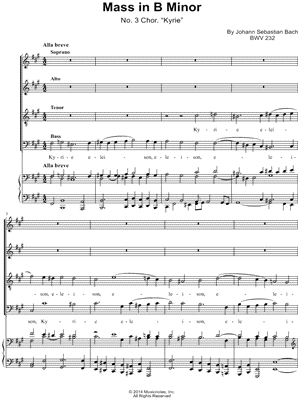 Mass in B Minor: I. Kyrie and Gloria: 3. Kyrie eleison (2nd)