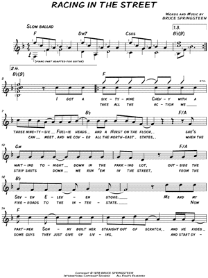 Racing In the Street