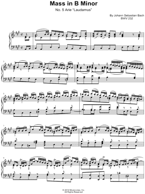 Mass in B Minor: I. Kyrie and Gloria: 6. Laudamus te