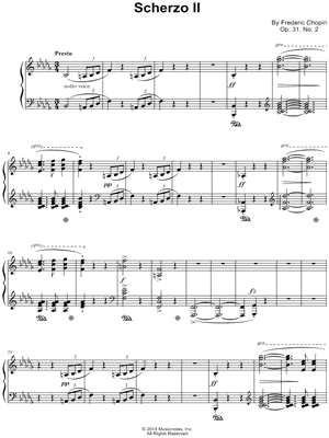 Scherzo II in Bb Minor, Op. 31, No. 2