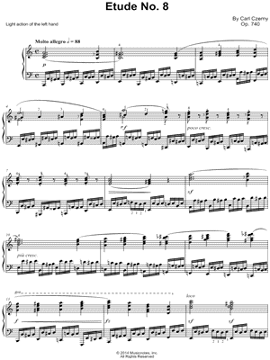 The Art of Finger Dexterity, Op. 740: Etude No. 8