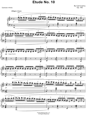 The Art of Finger Dexterity, Op. 740: Etude No. 10