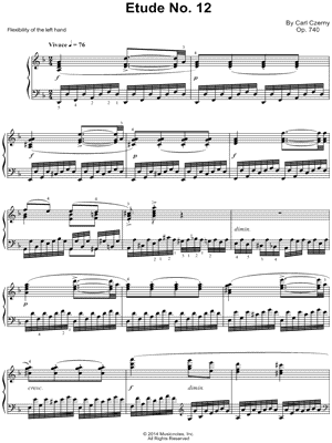 The Art of Finger Dexterity, Op. 740: Etude No. 12