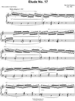 The Art of Finger Dexterity, Op. 740: Etude No. 17