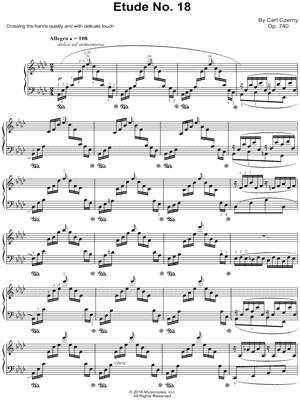 The Art of Finger Dexterity, Op. 740: Etude No. 18