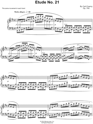 The Art of Finger Dexterity, Op. 740: Etude No. 21