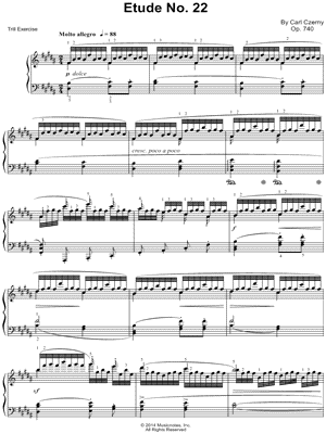 The Art of Finger Dexterity, Op. 740: Etude No. 22