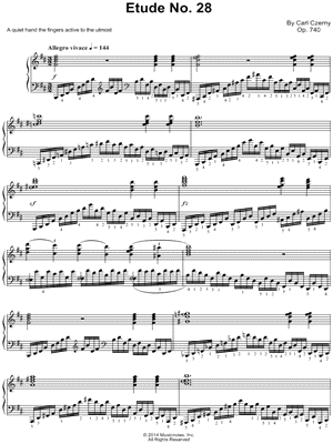 The Art of Finger Dexterity, Op. 740: Etude No. 28