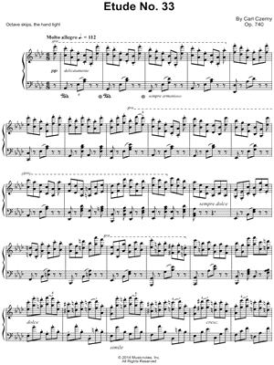 The Art of Finger Dexterity, Op. 740: Etude No. 33