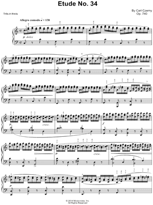 The Art of Finger Dexterity, Op. 740: Etude No. 34