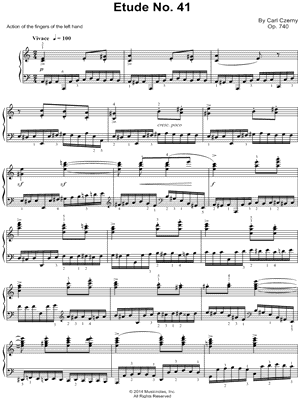 The Art of Finger Dexterity, Op. 740: Etude No. 41