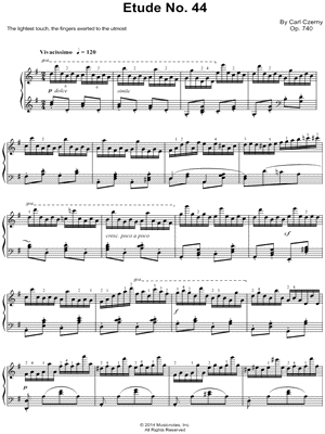 The Art of Finger Dexterity, Op. 740: Etude No. 44