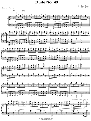 The Art of Finger Dexterity, Op. 740: Etude No. 49