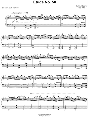 The Art of Finger Dexterity, Op. 740: Etude No. 50