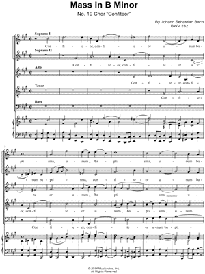 Mass in B Minor: II. Credo: 8. Confiteor