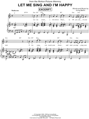 Let Me Sing and I'm Happy [Excerpt]