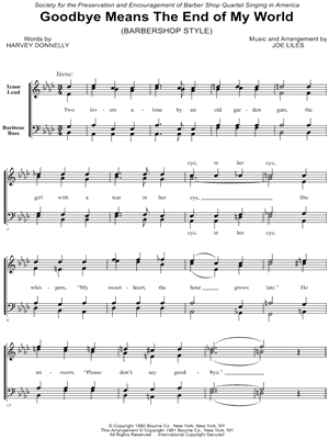 Goodbye Means the End of My World