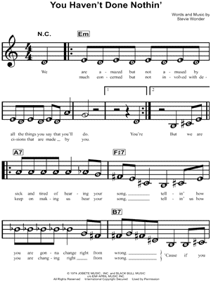 You Haven't Done Nothin'