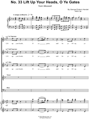 Messiah, No. 33: Lift Up Your Heads, O Ye Gates