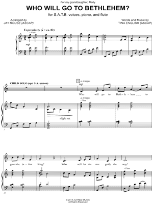 Who Will Go To Bethlehem?