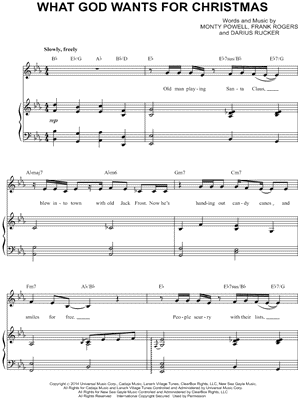 What God Wants for Christmas