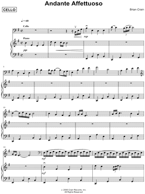 Andante Affettuosso - Piano & Cello