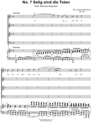 A German Requiem, Op. 45: VII. Selig sind die Toten