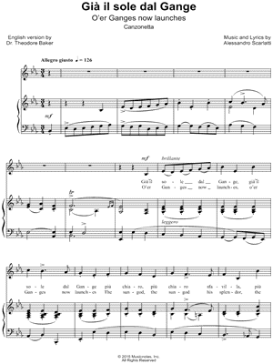 Già il sole dal Gange