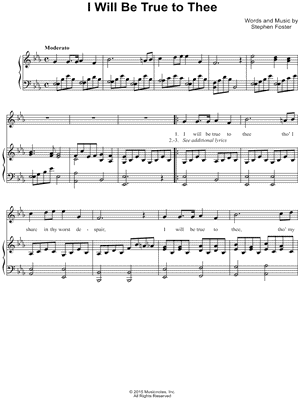 I Will Be True to Thee