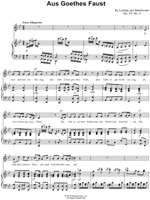 6 Gesänge, Op. 75: III. Aus Goethes Faust